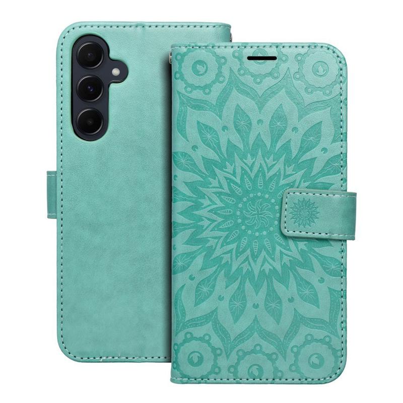 Forcell Mezzo Mandala Book Cover Case (Samsung Galaxy A55 5G) green