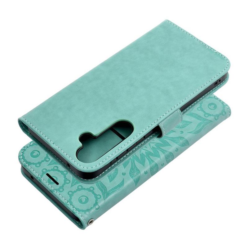 Forcell Mezzo Mandala Book Cover Case (Samsung Galaxy A55 5G) green