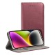 Smart Magnetic Leather Book Cover (Samsung Galaxy A55 5G) burgundy