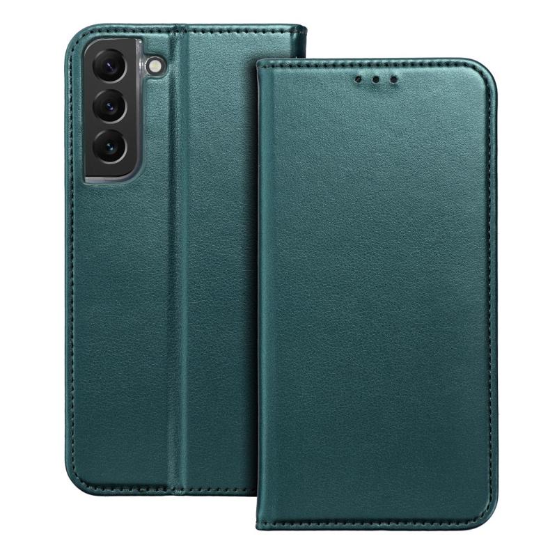 Smart Magnetic Leather Book Cover (Samsung Galaxy A55 5G) dark green