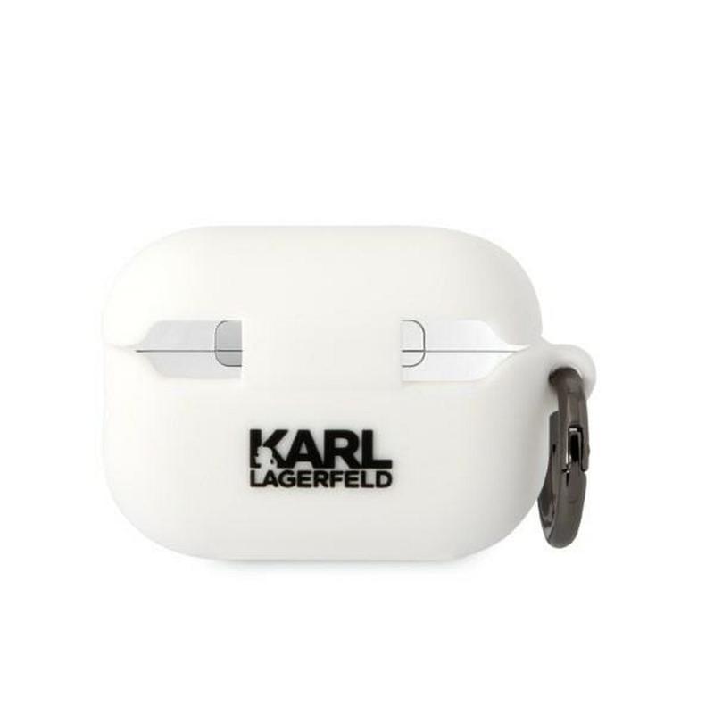Karl Lagerfeld® 3D NFT Karl Silicone Case (Apple Airpods Pro 2) white