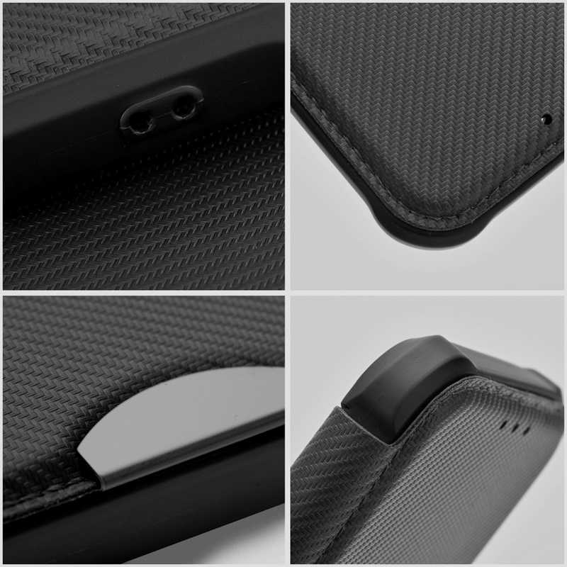 Forcell Razor Carbon Book Cover Case (Xiaomi Redmi 13C / Poco C65) black