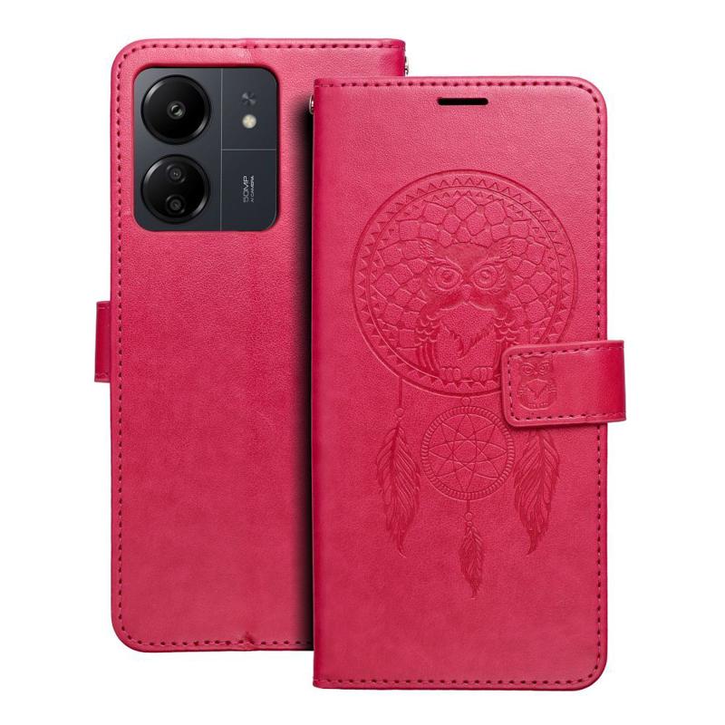 Forcell Mezzo Mandala Book Cover Case (Xiaomi Redmi 13C / Poco C65) magenta