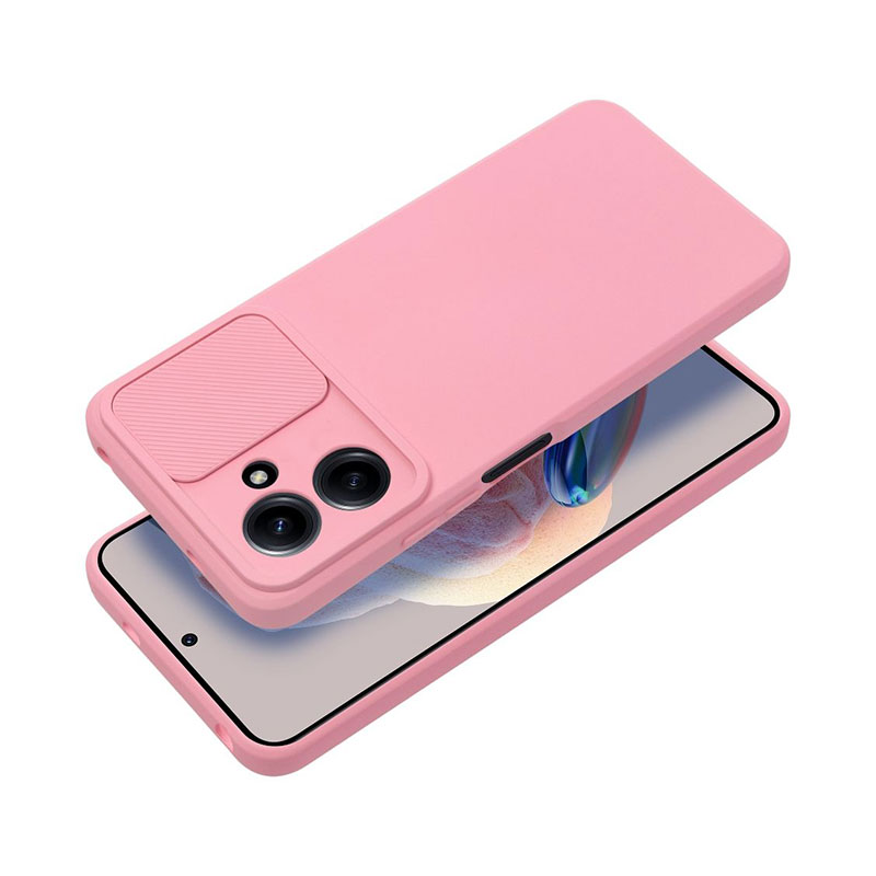 Forcell Cam Slider Case Back Cover (Xiaomi Redmi 13C / Poco C65) light pink
