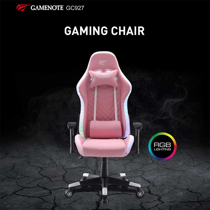 Gaming Chair Καρέκλα Gamenote GC927 RGB (pink)