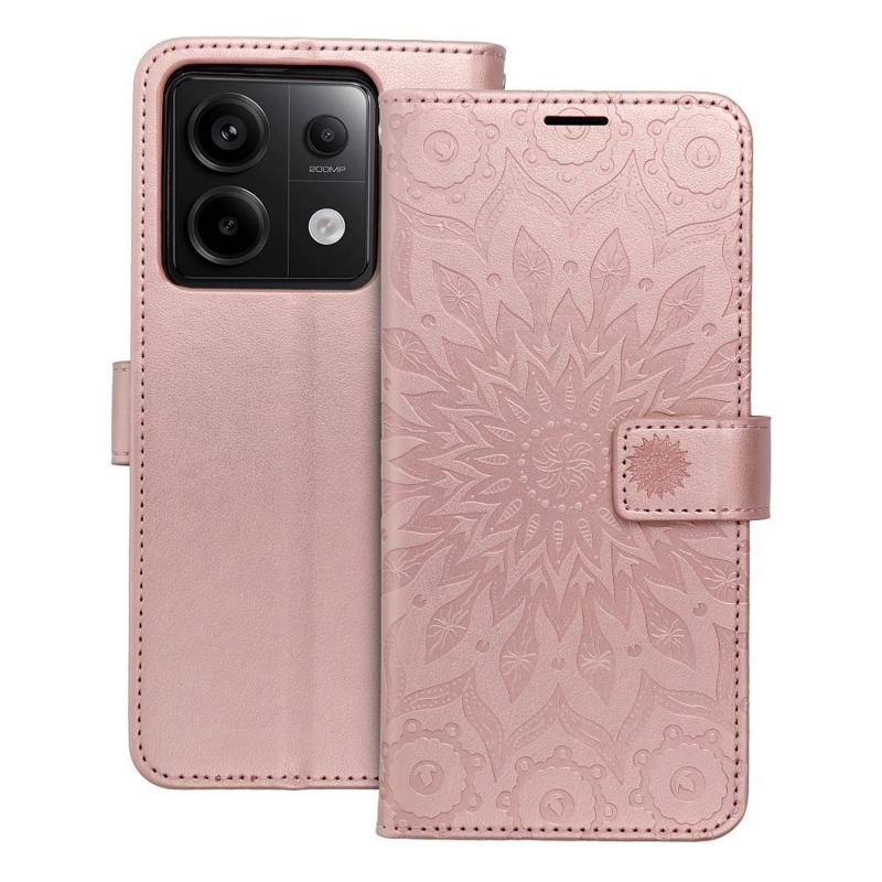 Forcell Mezzo Mandala Book Cover Case (Xiaomi Redmi Note 13 Pro 5G / Poco X6 5G) rose gold