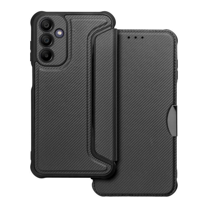 Forcell Razor Carbon Book Cover Case (Samsung Galaxy A15 5G / 4G) black