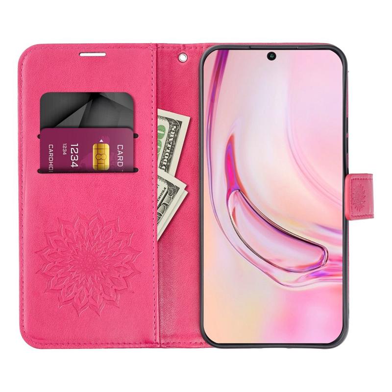 Forcell Mezzo Mandala Book Cover Case (Samsung Galaxy A05s) magenta