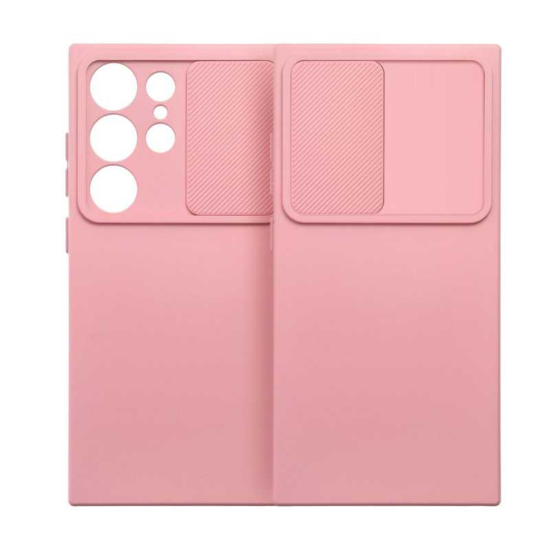 Forcell Cam Slider Case Back Cover (Samsung Galaxy S24 Ultra) light pink