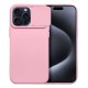 Forcell Cam Slider Case Back Cover (iPhone 15 Pro Max) light pink