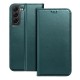 Smart Magnetic Leather Book Cover (Samsung Galaxy S24) dark-green