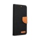 Canvas Book Cover Case (Xiaomi Redmi Note 11 / 11S 4G) black