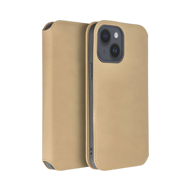 Dual Pocket Book Cover Case (iPhone 15 Pro Max) gold