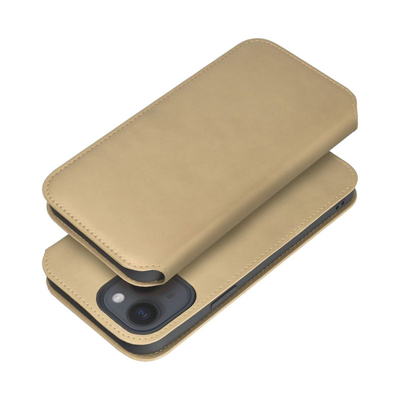 Dual Pocket Book Cover Case (iPhone 15 Pro Max) gold