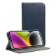 Smart Magnetic Leather Book Cover (iPhone 15 Pro Max) blue