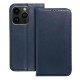 Smart Magnetic Leather Book Cover (iPhone 15 Pro Max) blue