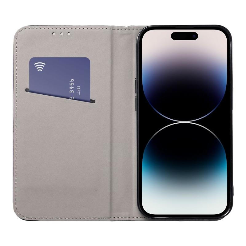 Smart Magnetic Leather Book Cover (iPhone 15 Pro Max) blue