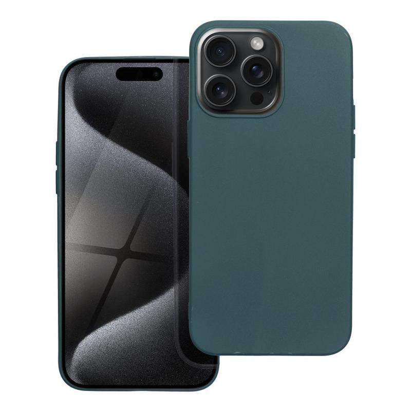 Soft Matt Case Back Cover (iPhone 15 Pro Max) dark-green