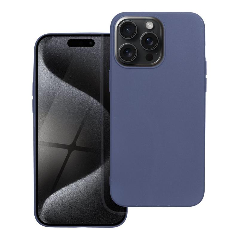 Soft Matt Case Back Cover (iPhone 15 Pro Max) blue