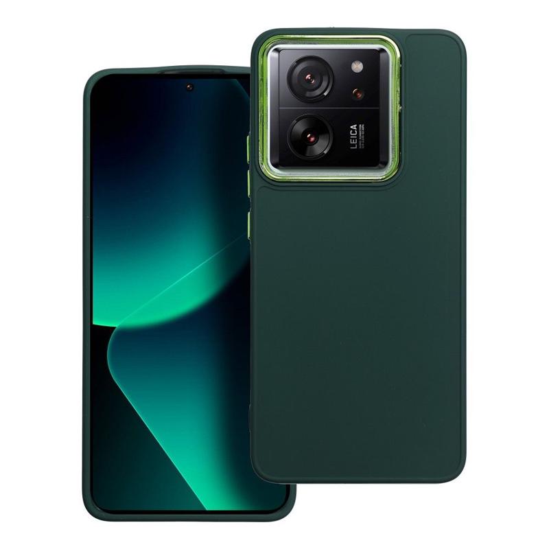 Frame TPU Thin Back Cover Case (Xiaomi 13T) green
