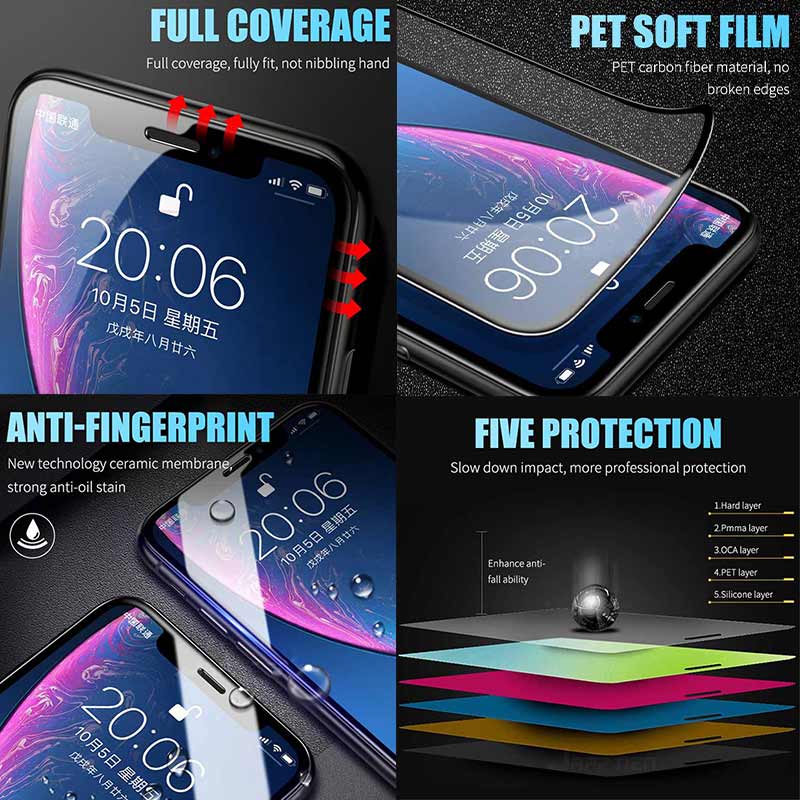 Full Cover Ceramic Nano Flexi Glass (Samsung Galaxy A05s) black