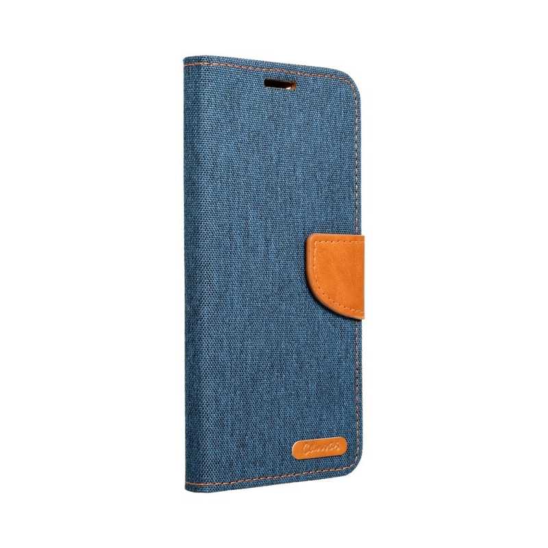 Canvas Book Cover Case (Redmi Note 13 Pro 4G / Poco M6 Pro 4G) blue