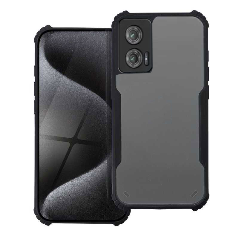 Anti-Drop TPU Armor Cam Shield Case (Motorola Moto G73) black