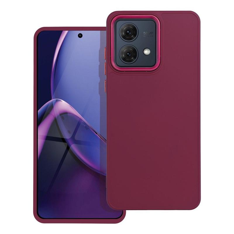 Frame TPU Thin Back Cover Case (Motorola Moto G84) purple