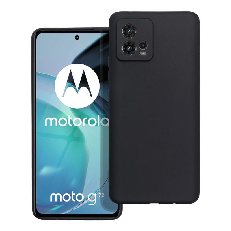 Soft Matt Case Back Cover (Motorola Moto G72) black