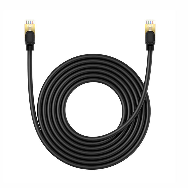 Baseus High Speed ​​Cat 8 40 Gb/s Ethernet Cable 5m (black)