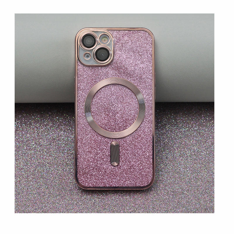 Glitter Chrome Mag Case (iPhone 12 Pro Max) pink