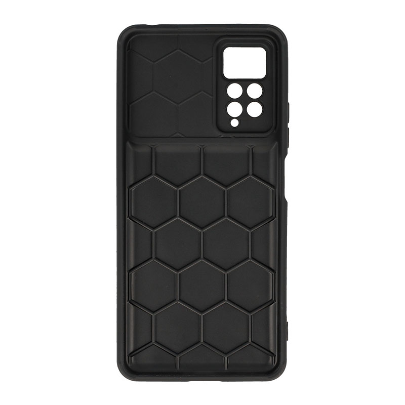 Camera Protected Rubber Armor Back Cover Case (Xiaomi Redmi Note 11 / 11S 4G) black