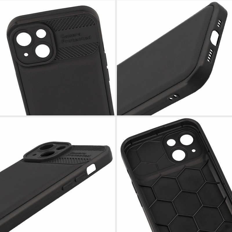Camera Protected Rubber Armor Back Cover Case (Xiaomi Redmi Note 11 / 11S 4G) black