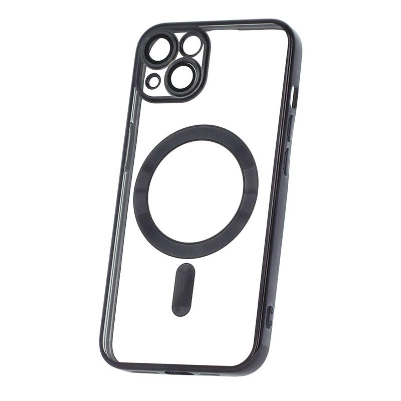 Color Chrome Mag Back Cover Case (iPhone 14 Pro) black