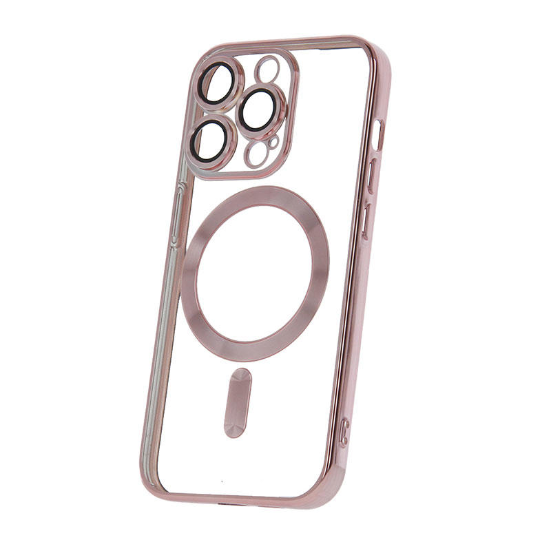 Color Chrome Mag Back Cover Case (iPhone 14 Pro) rose gold