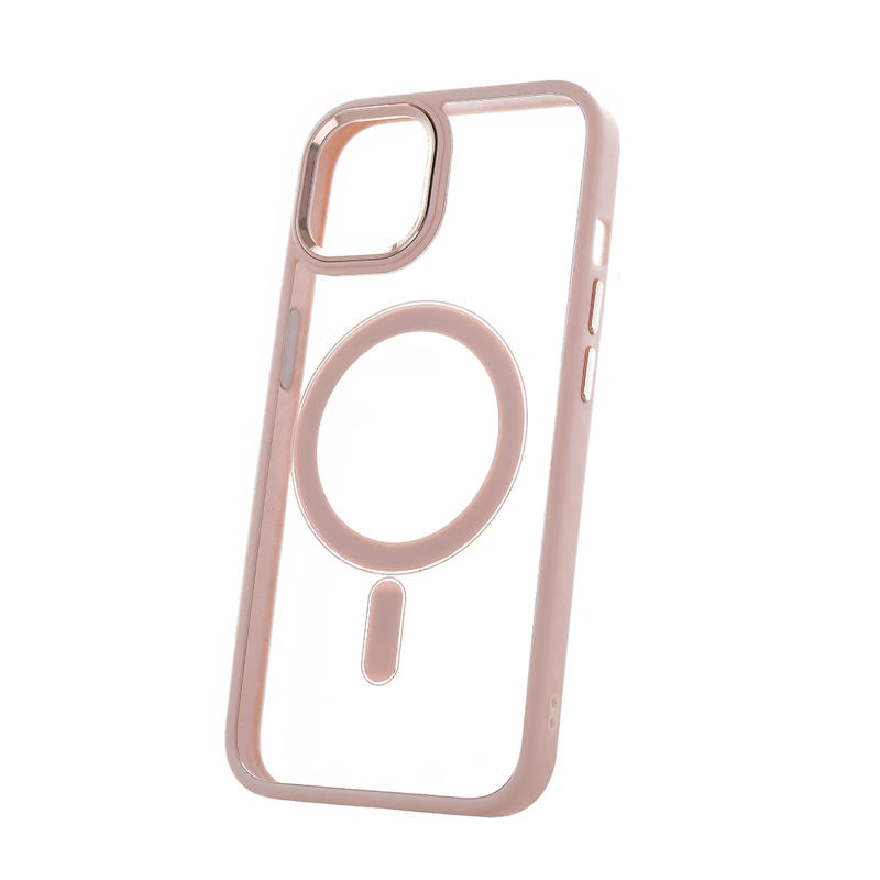 Satin Clear MagSafe Case (iPhone 14 Pro Max) pink