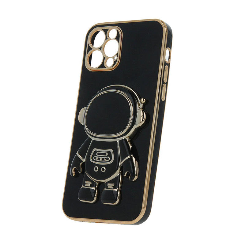 Astronaut 3D Silicone Back Cover Case (iPhone 15 Pro Max) black