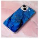 Gold Glam Back Cover Case (iPhone 15 Pro) blue