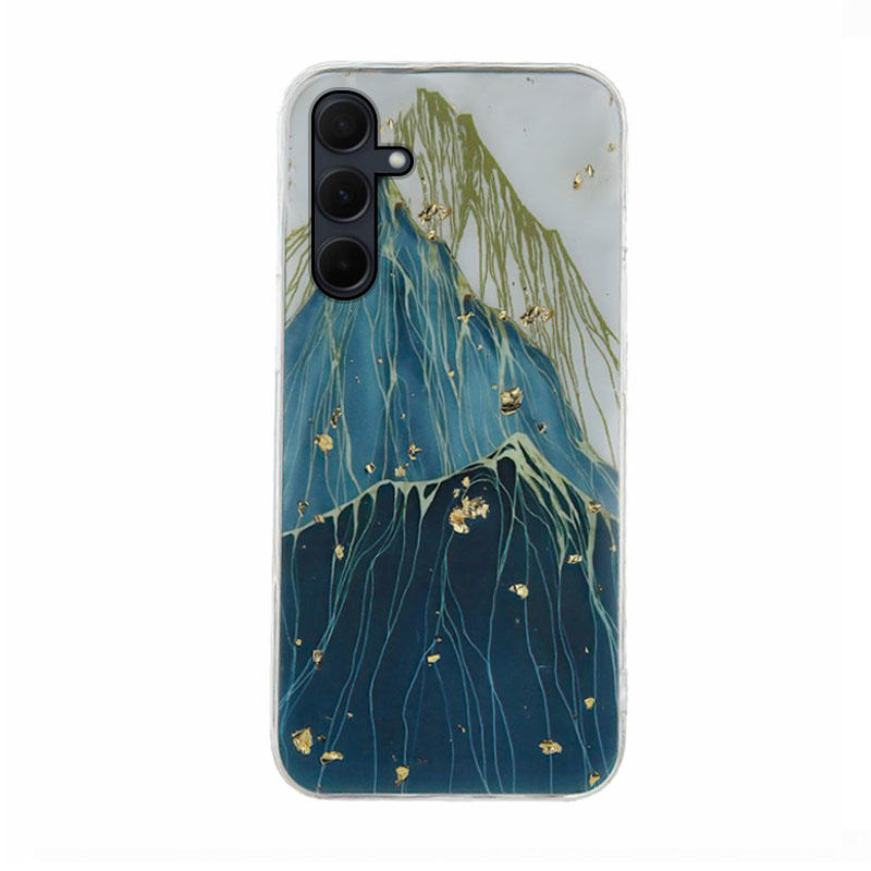 Gold Glam Back Cover Case (Samsung Galaxy A55 5G) mountain