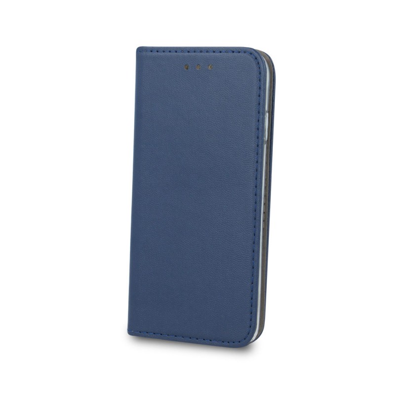 Smart Magnetic Leather Book Cover (Motorola Moto G73) blue