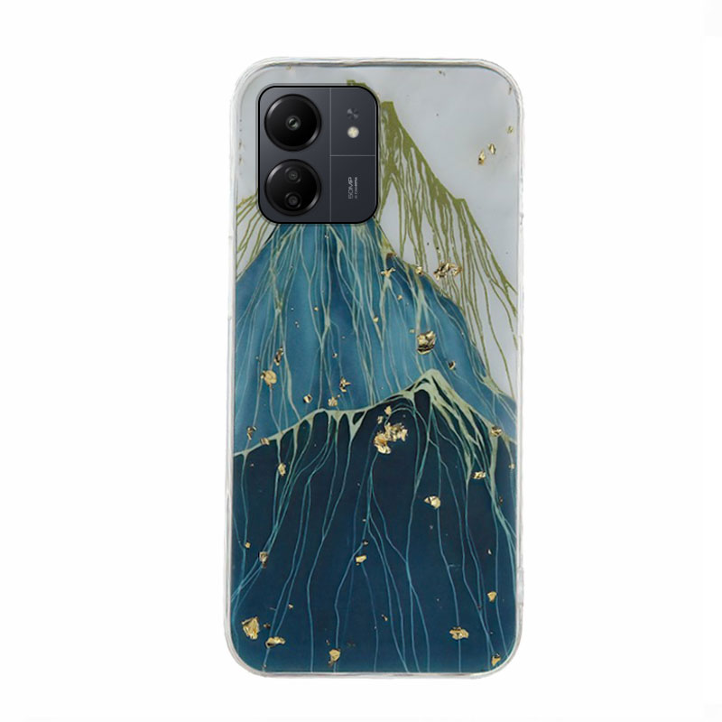 Gold Glam Back Cover Case (Xiaomi Redmi 13C / Poco C65) mountain