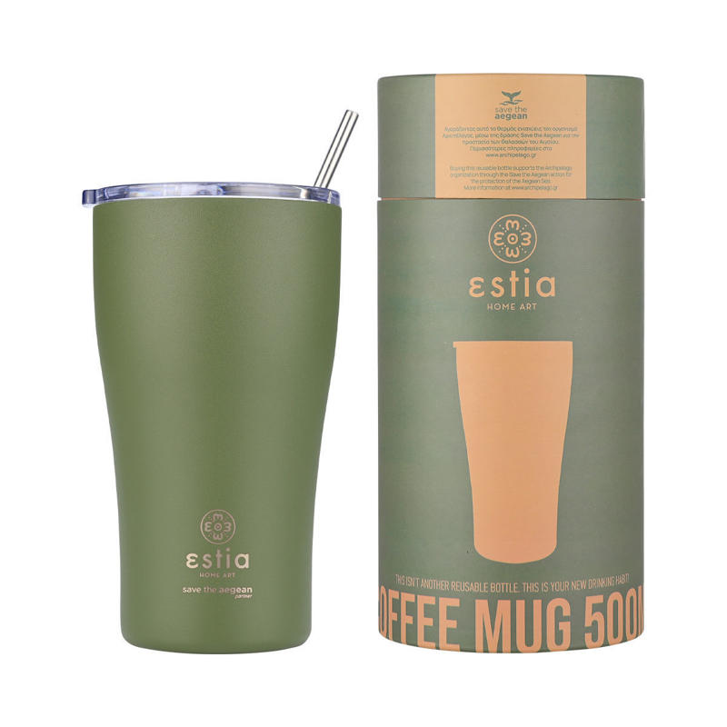 Estia Coffee Mug 500ml Save Τhe Aegean (Forest Spirit)