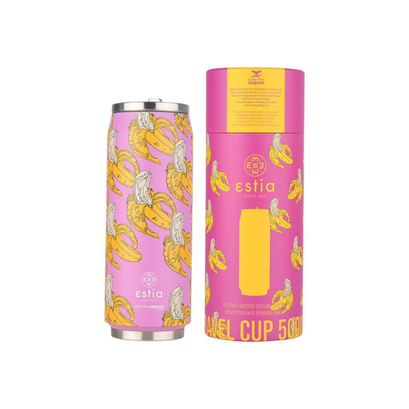 Estia Travel Cup 500ml Save Τhe Aegean (Banana Swirl)