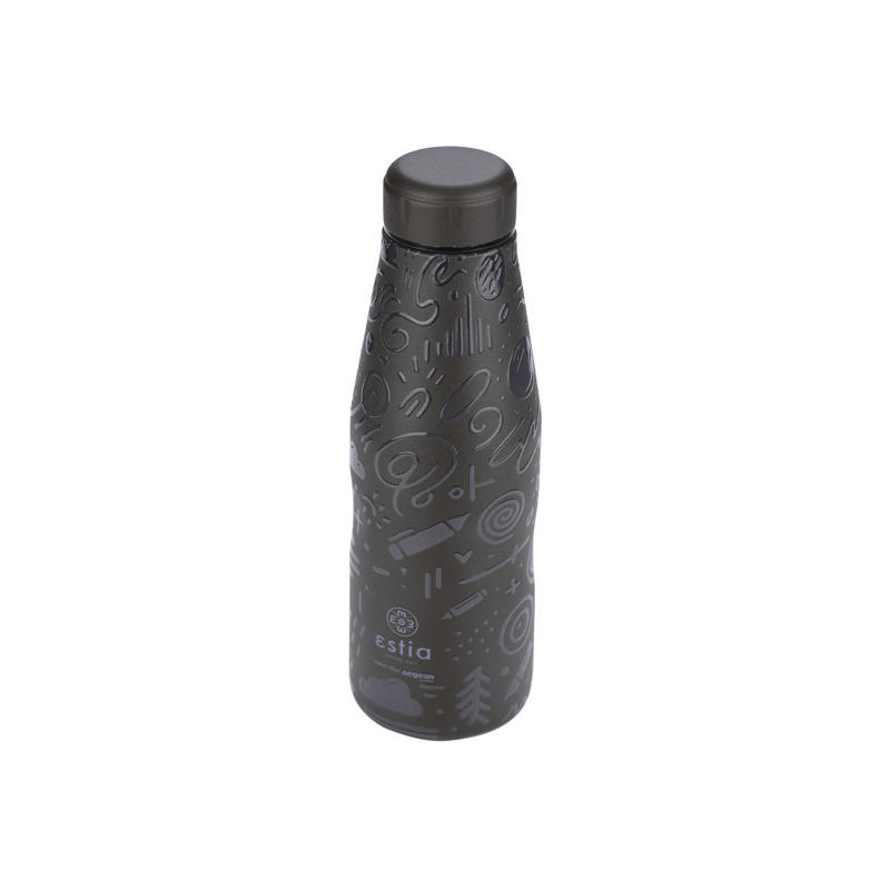 Estia Travel Flask 500ml Save Τhe Aegean (Noir Echo)