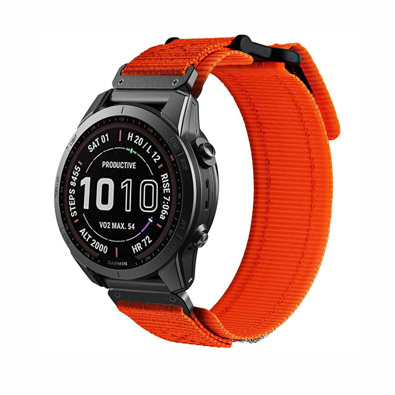 Tech-Protect Scout Pro Nylon Λουράκι (Garmin Fenix 5 / 6 / 6 Pro / 7) orange