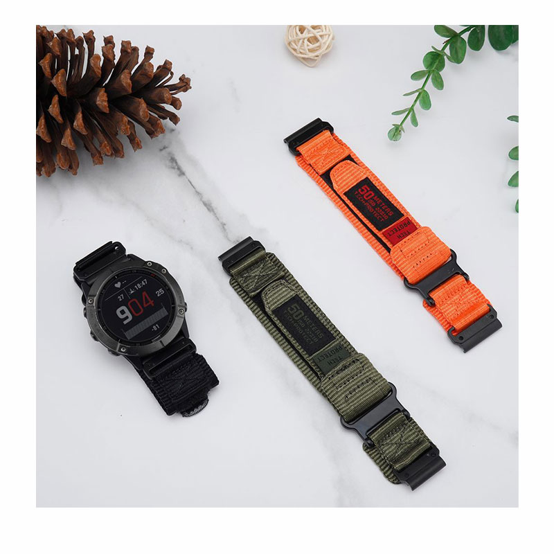 Tech-Protect Scout Pro Nylon Λουράκι (Garmin Fenix 5 / 6 / 6 Pro / 7) orange