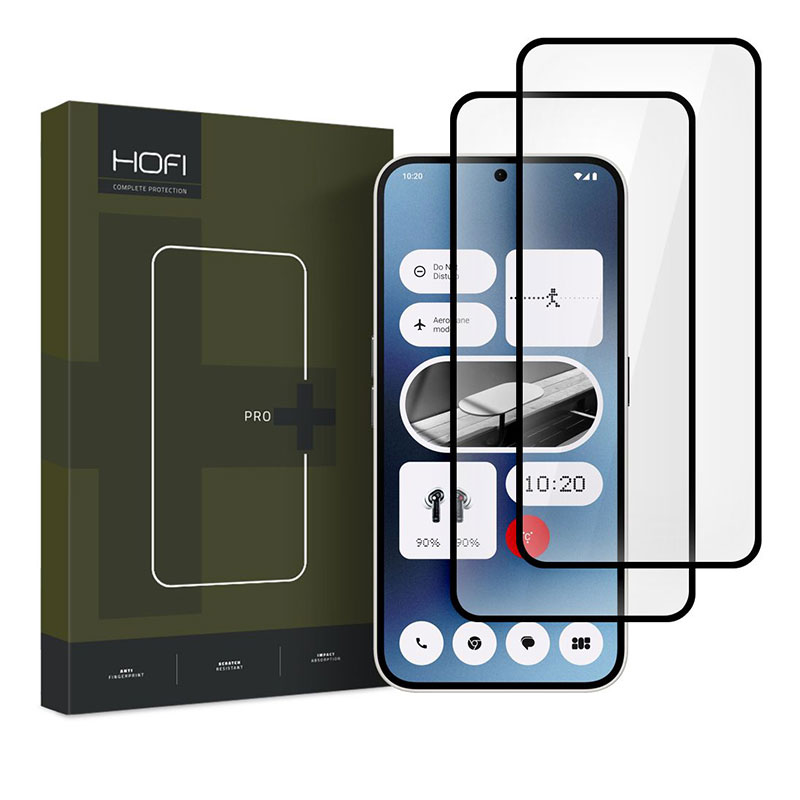 Hofi Glass Pro+ 2x Pack Full Face Tempered Glass (Nothing Phone 2a) black