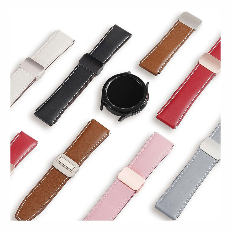 Dux Ducis Leather Strap Λουράκι 22mm (Samsung Galaxy / Huawei / Honor / Xiaomi Watch) black