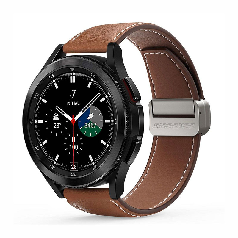 Dux Ducis Leather Strap Λουράκι 22mm (Samsung Galaxy / Huawei / Honor / Xiaomi Watch) brown