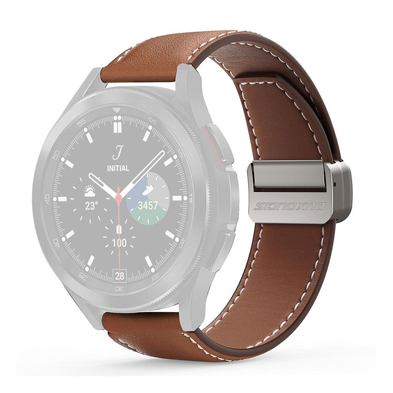 Dux Ducis Leather Strap Λουράκι 22mm (Samsung Galaxy / Huawei / Honor / Xiaomi Watch) brown